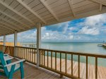 Gorgeous views of Copano Bay from the upper deck 